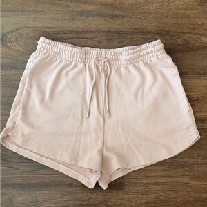 H&M Women's Light Pink Athletic Drawstring Shorts